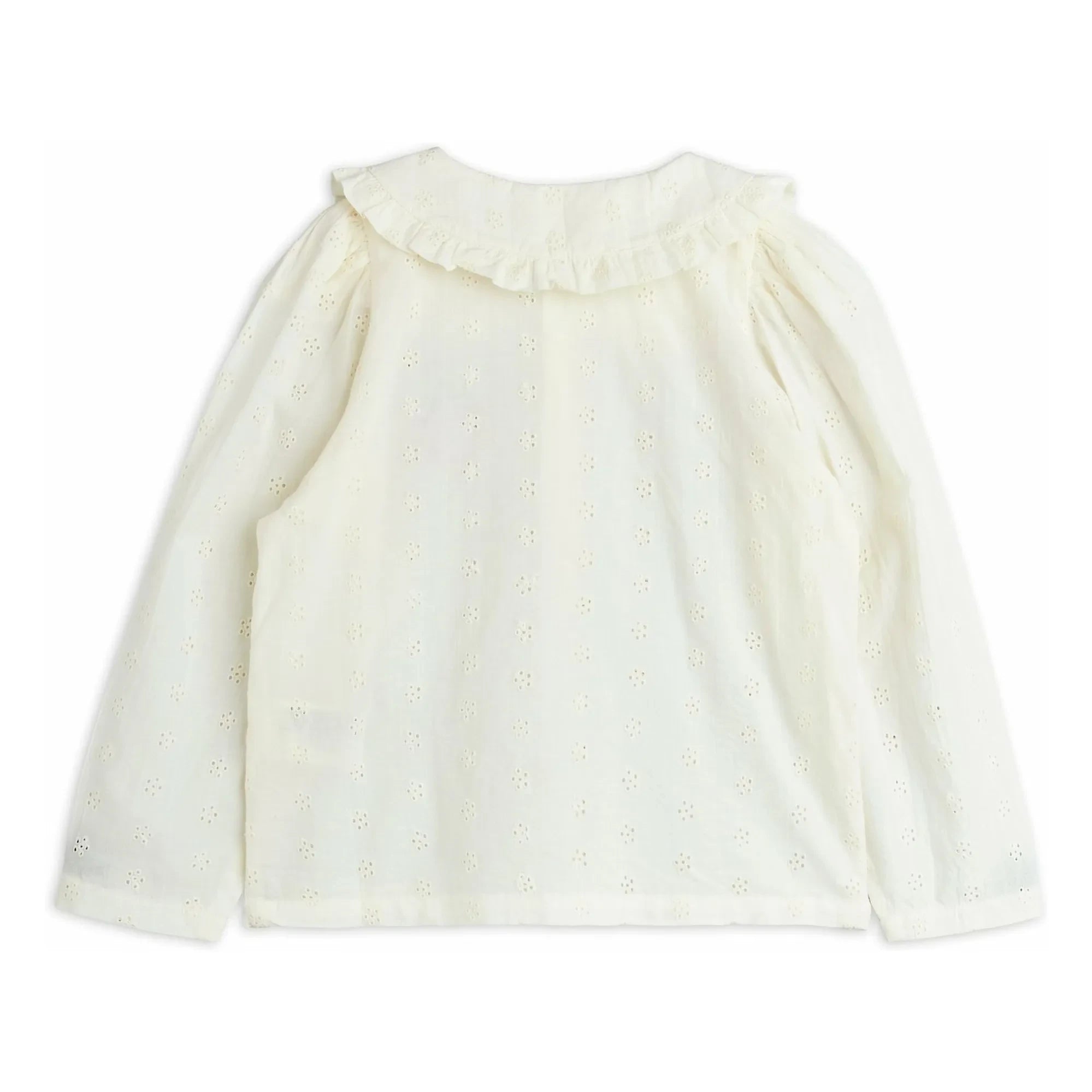 Mini Rodini - Strawberry Organic Cotton Blouse | White