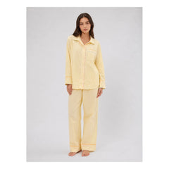 Folkloore - Çizgili Pijama - Kadın Koleksiyonu | Soluk sarı