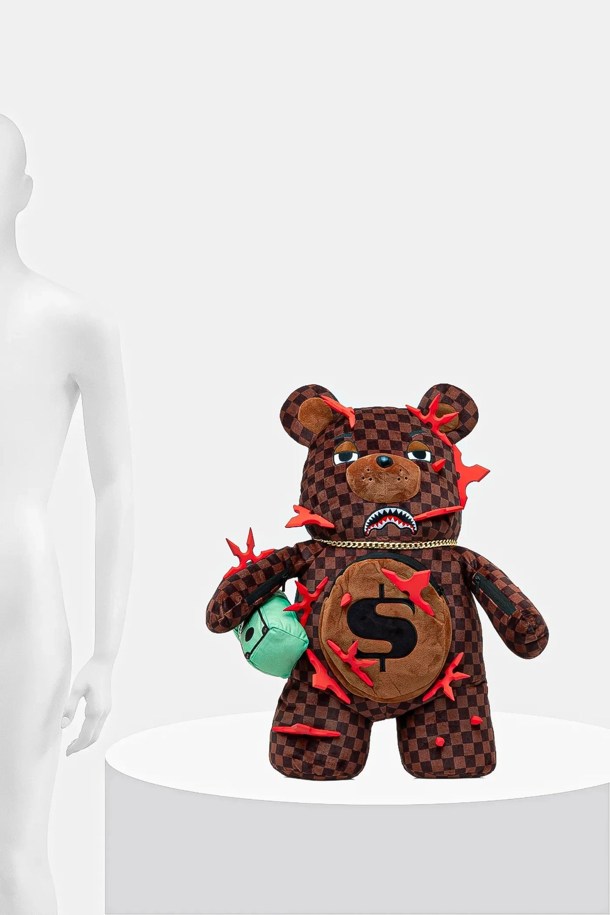 Sprayground - Brown Small Patterned Backpack 910B7109NSZ