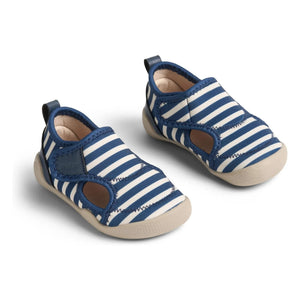 Wheat - Striped Spiral Water Shoes | Blue