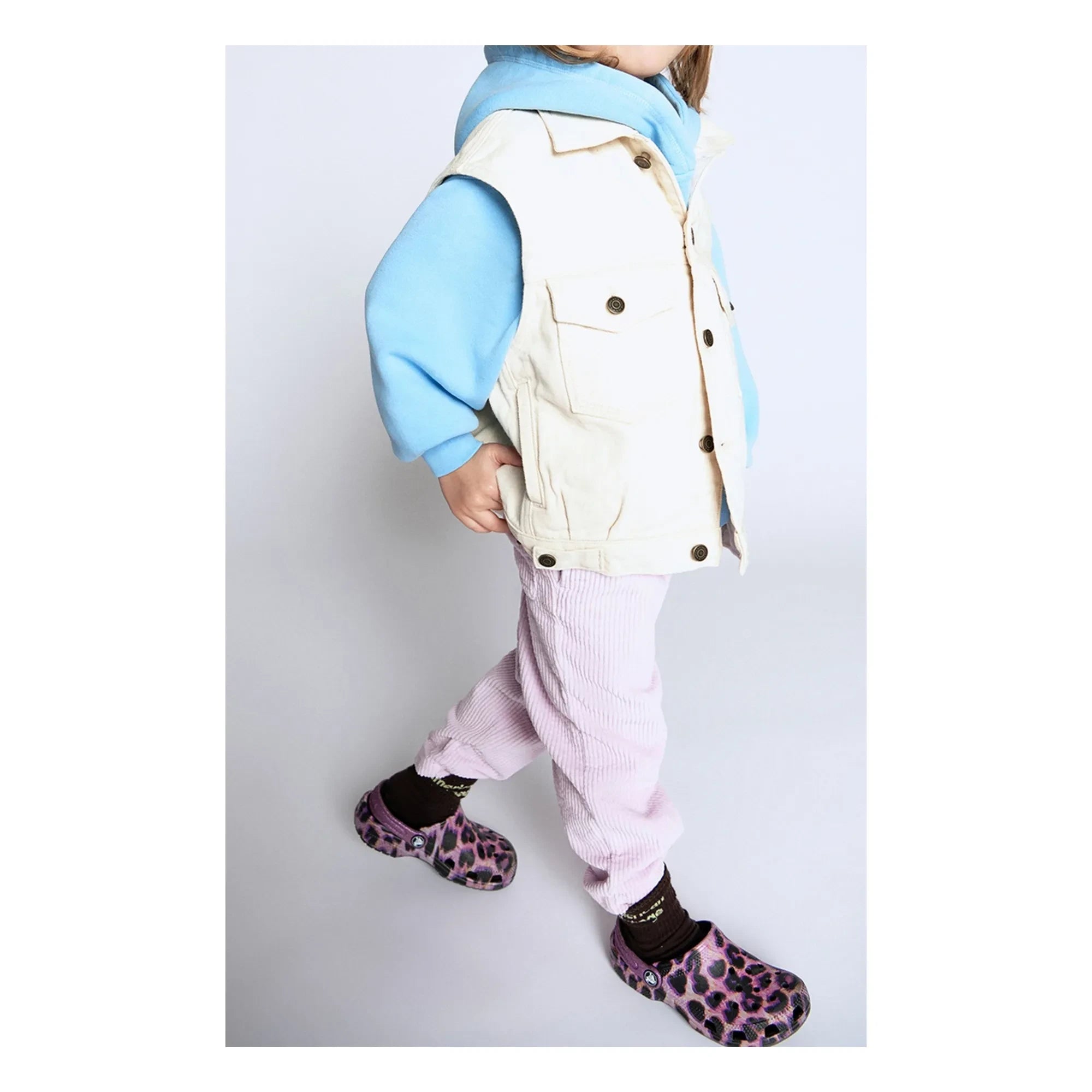 American Vintage - Snopdog Ärmellose Jeansjacke | Ecru