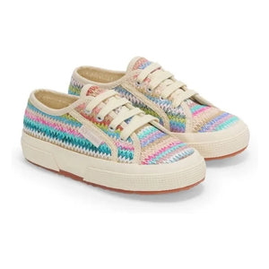 Superga - Bağcıklı Spor Ayakkabı 2750 Raphia | Pastel