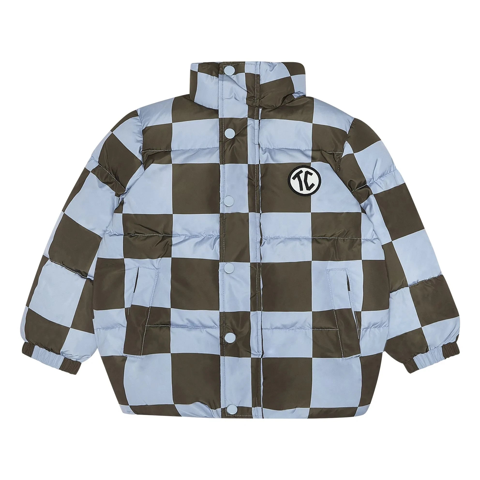 The Campamento - Damier şişme mont | Açık mavi