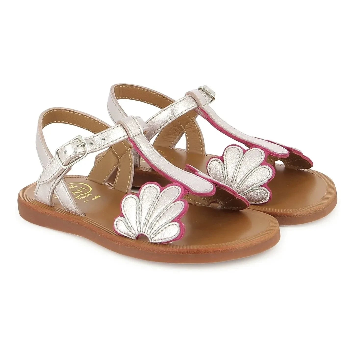 Pom d'Api - Plagette Bloom Sandalet | Pembe