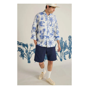 Universal Works - Chemise Camp Jungle Toile | Beyaz