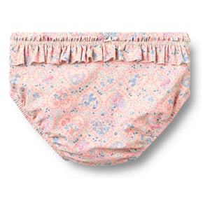 Wheat - Cilia Fleurie Baby-Badeanzug aus recycelten Fasern | Hellrosa