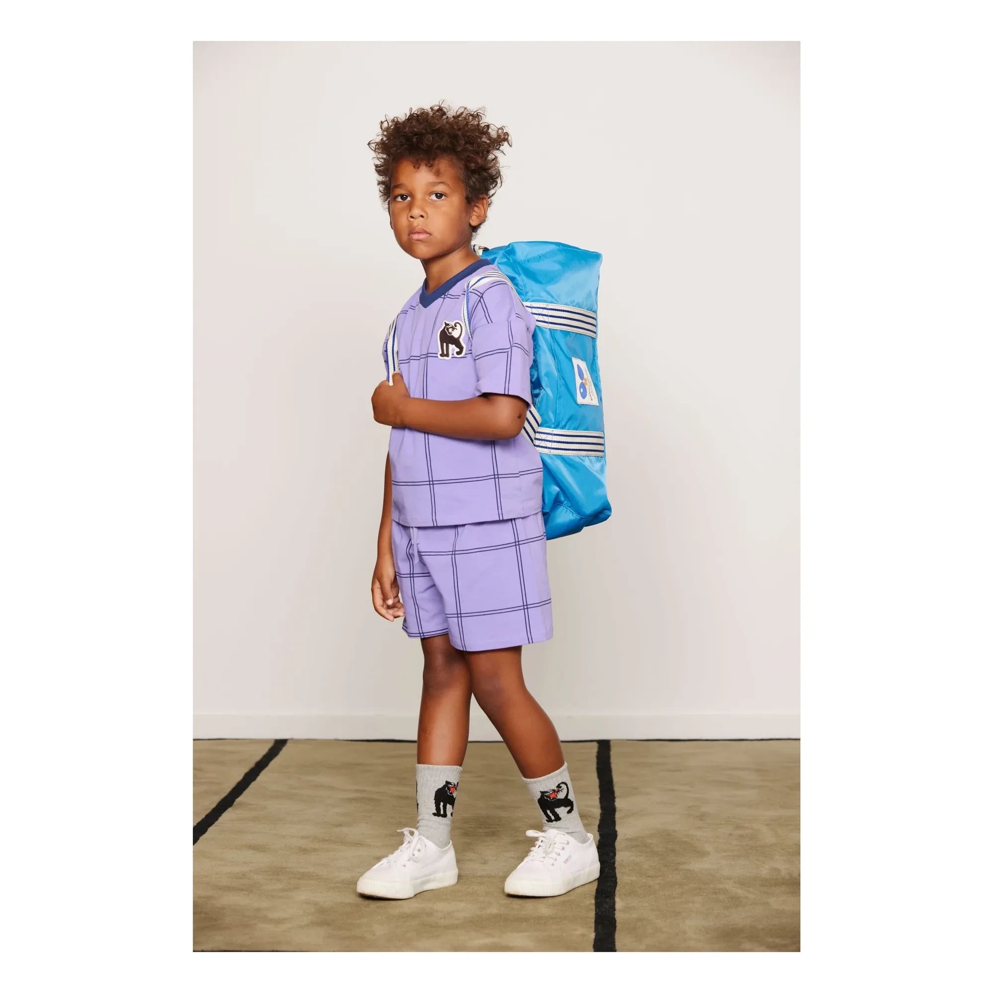 Mini Rodini - Ping Pong Sports Bag Made from Recycled Fiber | Blue