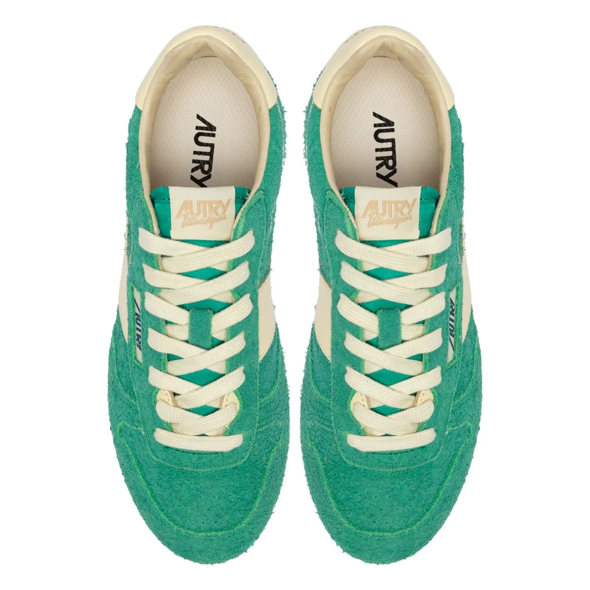 Autry - Windspin Low Two-Tone Suede & Leather Sneakers | Green