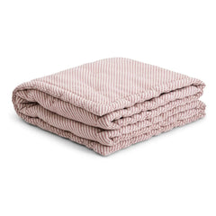 The Socialite Family - Capriccio Cotton Jacquard Striped Quilt | Burgundy