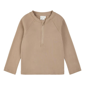 Petit Lem - Textured UV Protective T-Shirt Made from Recycled Fibers | Beige