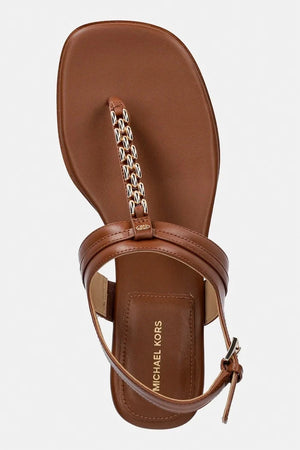 MICHAEL Michael Kors Marcia Thong Sandal kadın deri düz taban sandalet