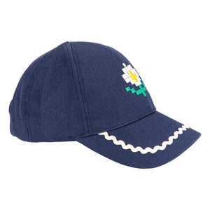 Bobo Choses - Marguerite Hat Made from Recycled Fibers | Navy Blue