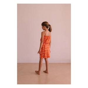 We Are Kids - Mina Palm Dress Organic Cotton | Orange