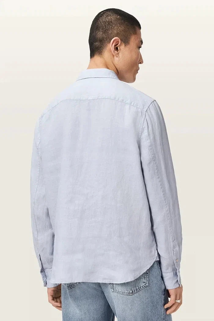 AllSaints erkek keten gömlek LOOM