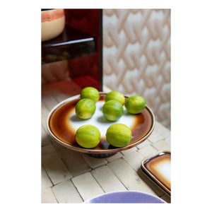 HKliving - Stoneware Cake Plate | Cream