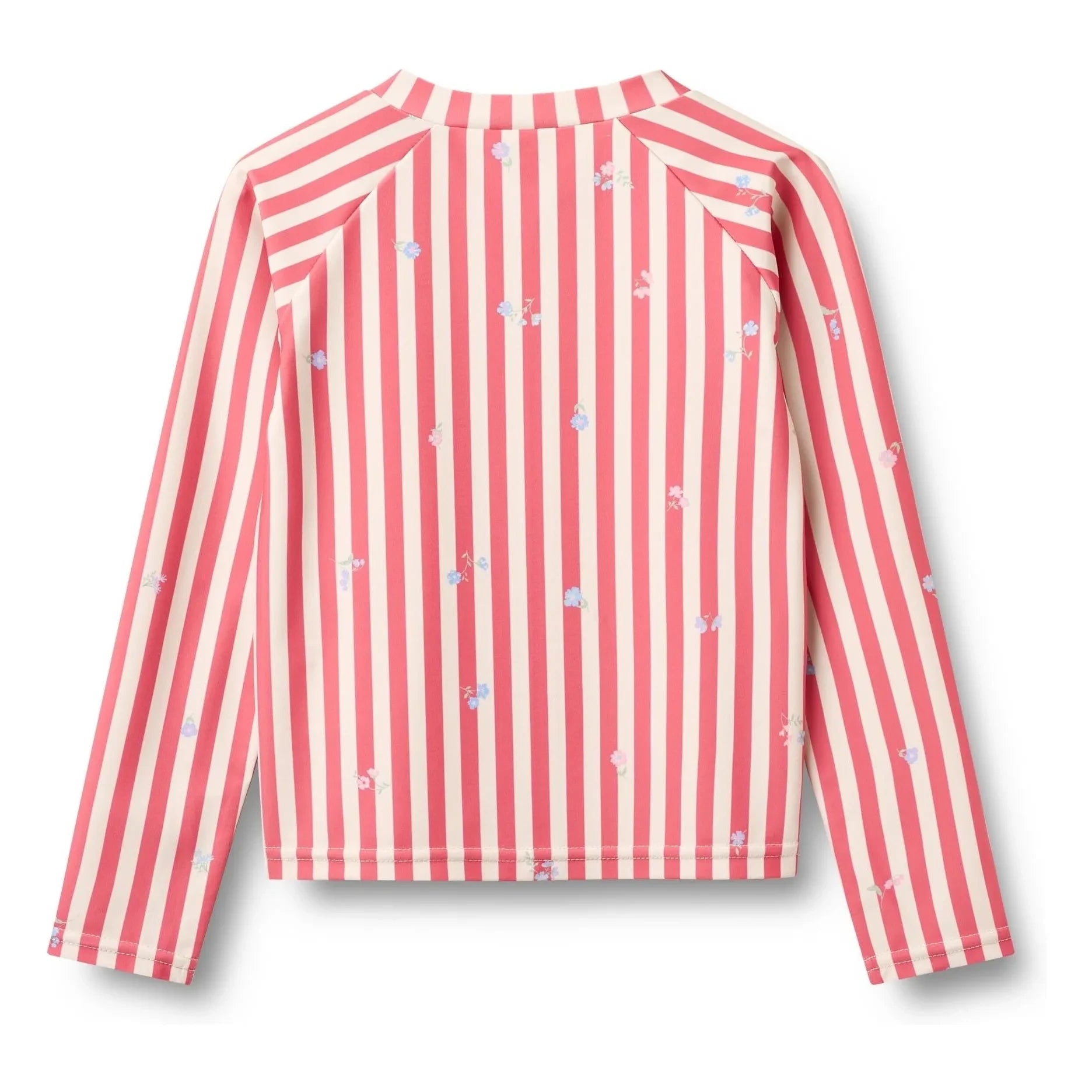 Wheat - Island Striped Recycled Fiber UV Protection Bath T-Shirt | Red