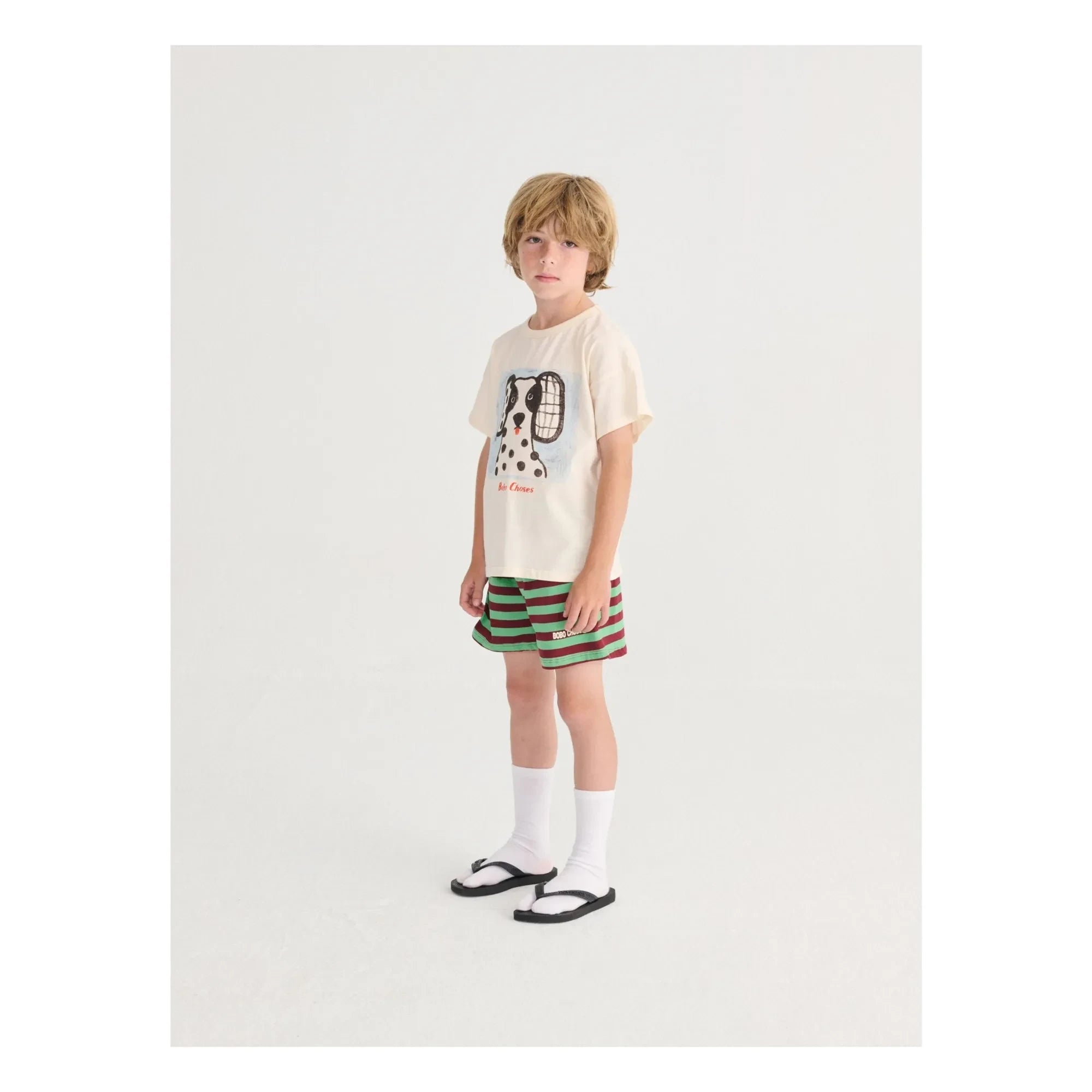 Bobo Choses - Dalmaçyalı organik pamuklu T-shirt | Ekru
