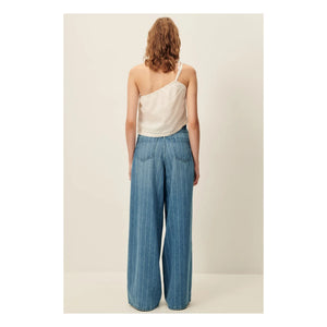 Sessùn - Dalt Cotton Striped Jeans | Blue