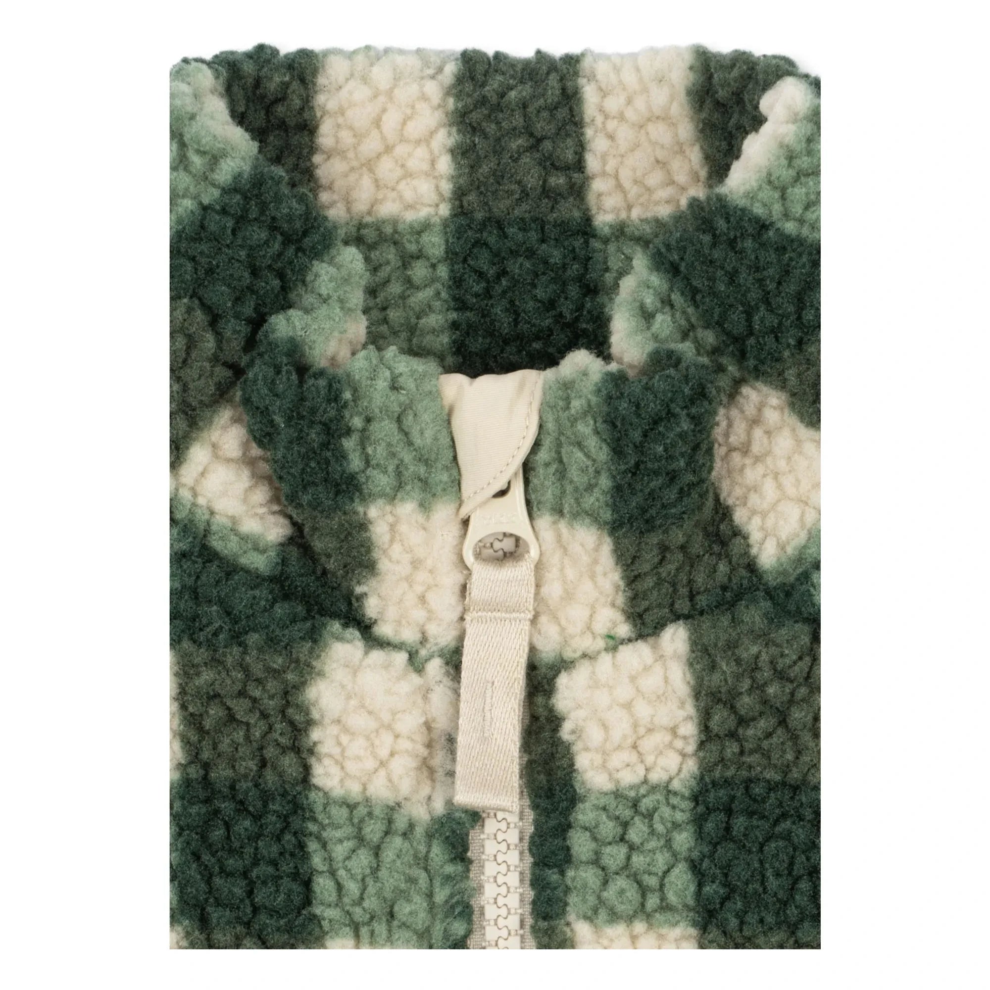 Konges Sløjd - Recycled Fiber Sherpa Jody Checkered Jacket | Green