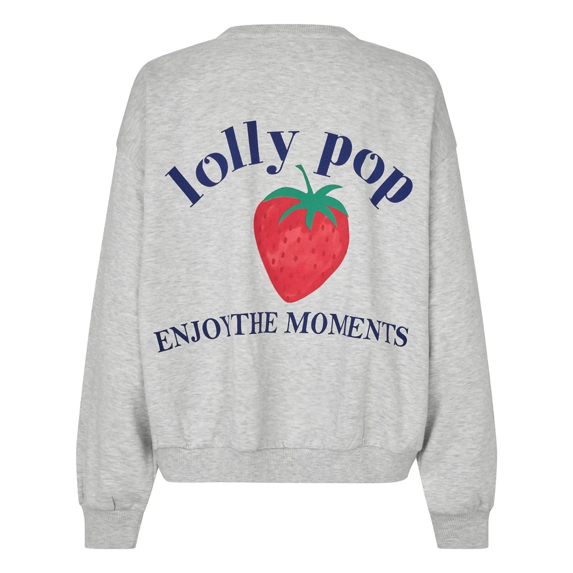 Lollys Laundry - Sydney Sweat Strawberry Baumwolle | Grau