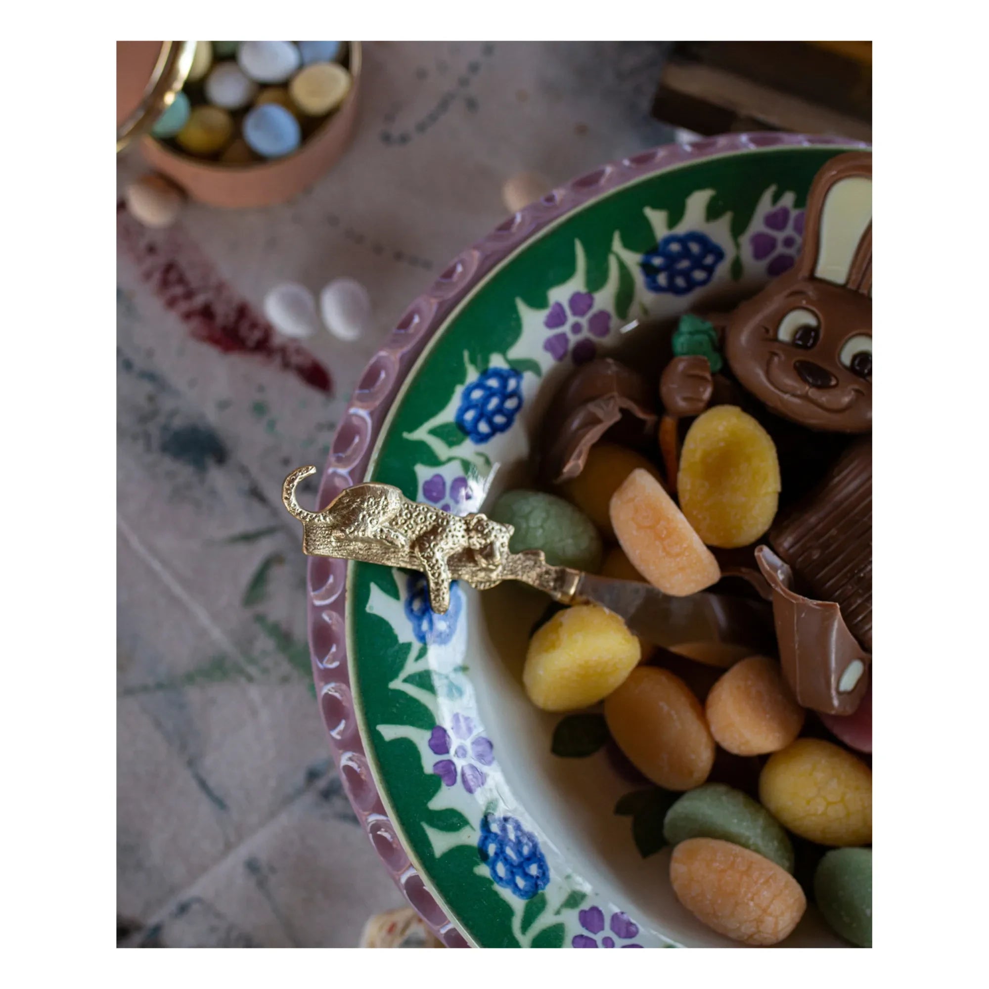 Doing Goods - Leoparden-Messing-Butter-Messer | Gold