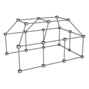 Sarbakane - Blockhausbausatz - Eichhörnchen-Paket - 72 Teile