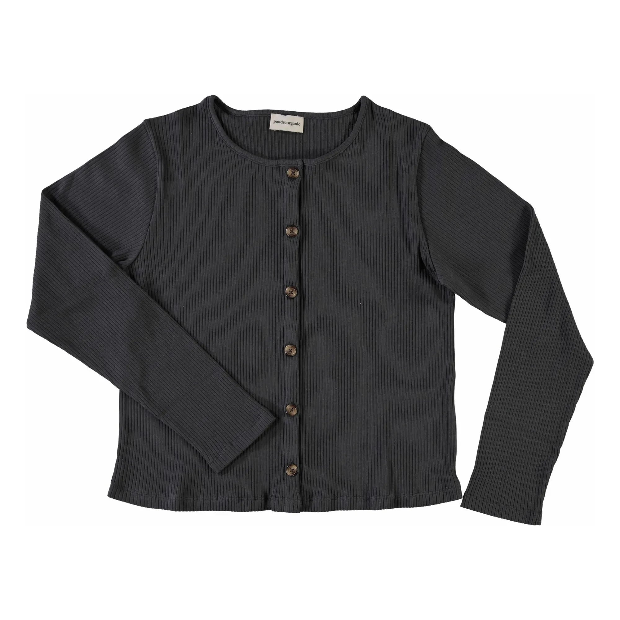 Poudre Organic - Hélénie Ribbed Cardigan - Women's Collection | Black