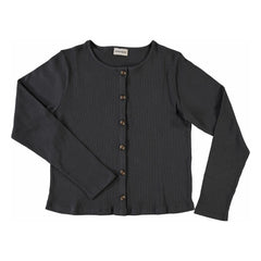Poudre Organic - Hélénie Ribbed Cardigan - Women's Collection | Black