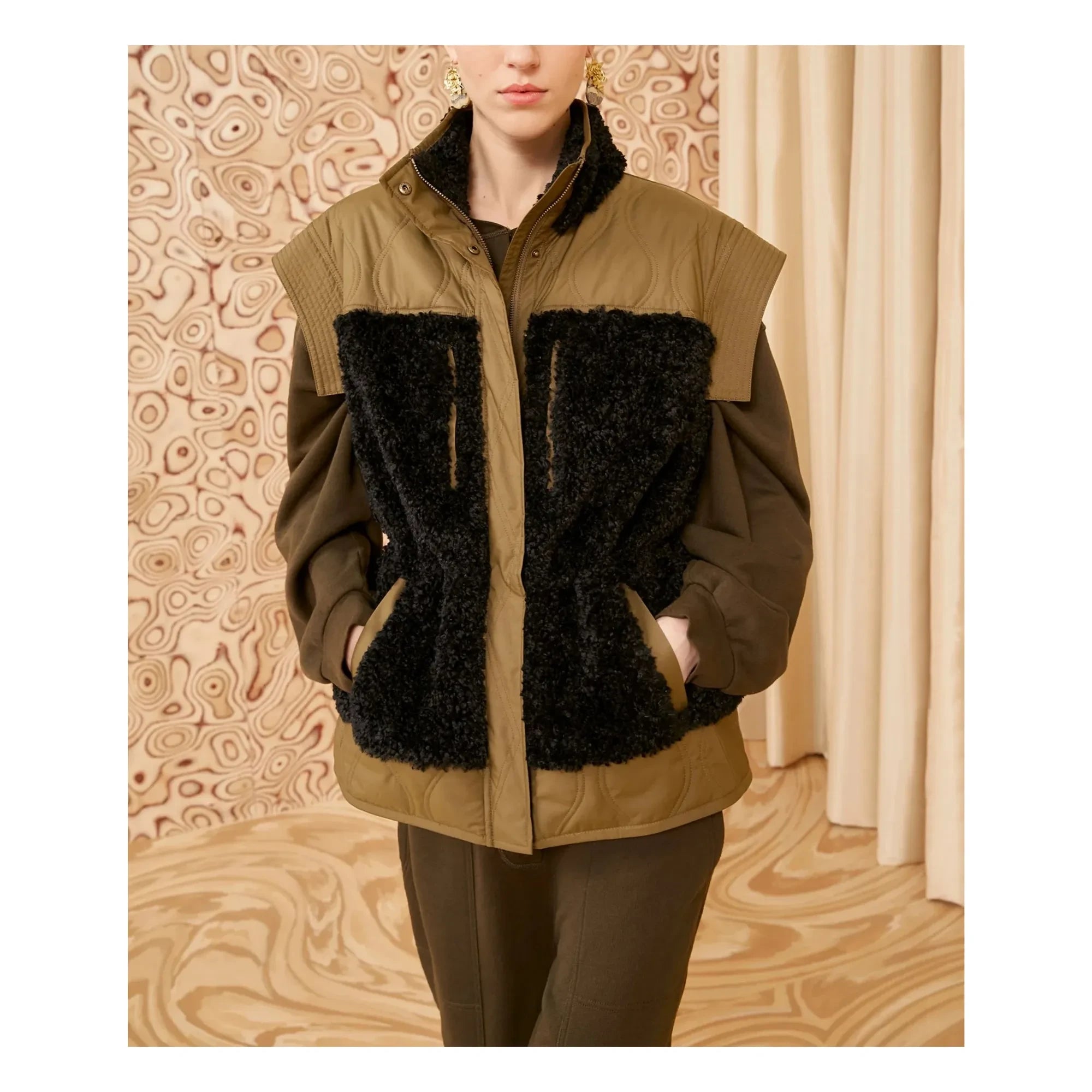 Ulla Johnson – Shiloh ärmellose Jacke | Schwarz