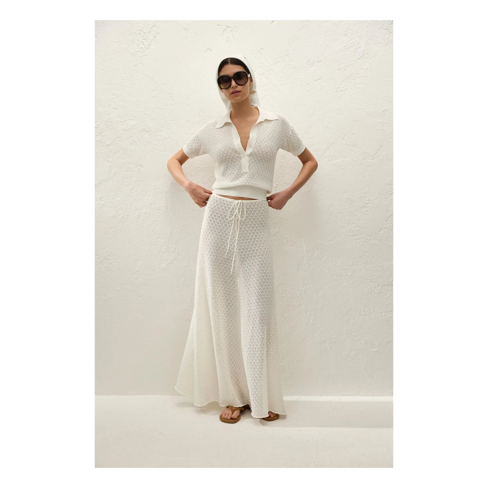 Faithfull the Brand - Polo Pointelle Lena Pamuk | Ekru