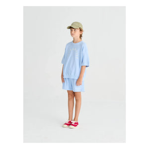 True Artist - Kurzarm-Sweatshirt Nr. 12 Bio-Baumwolle | Hellblau