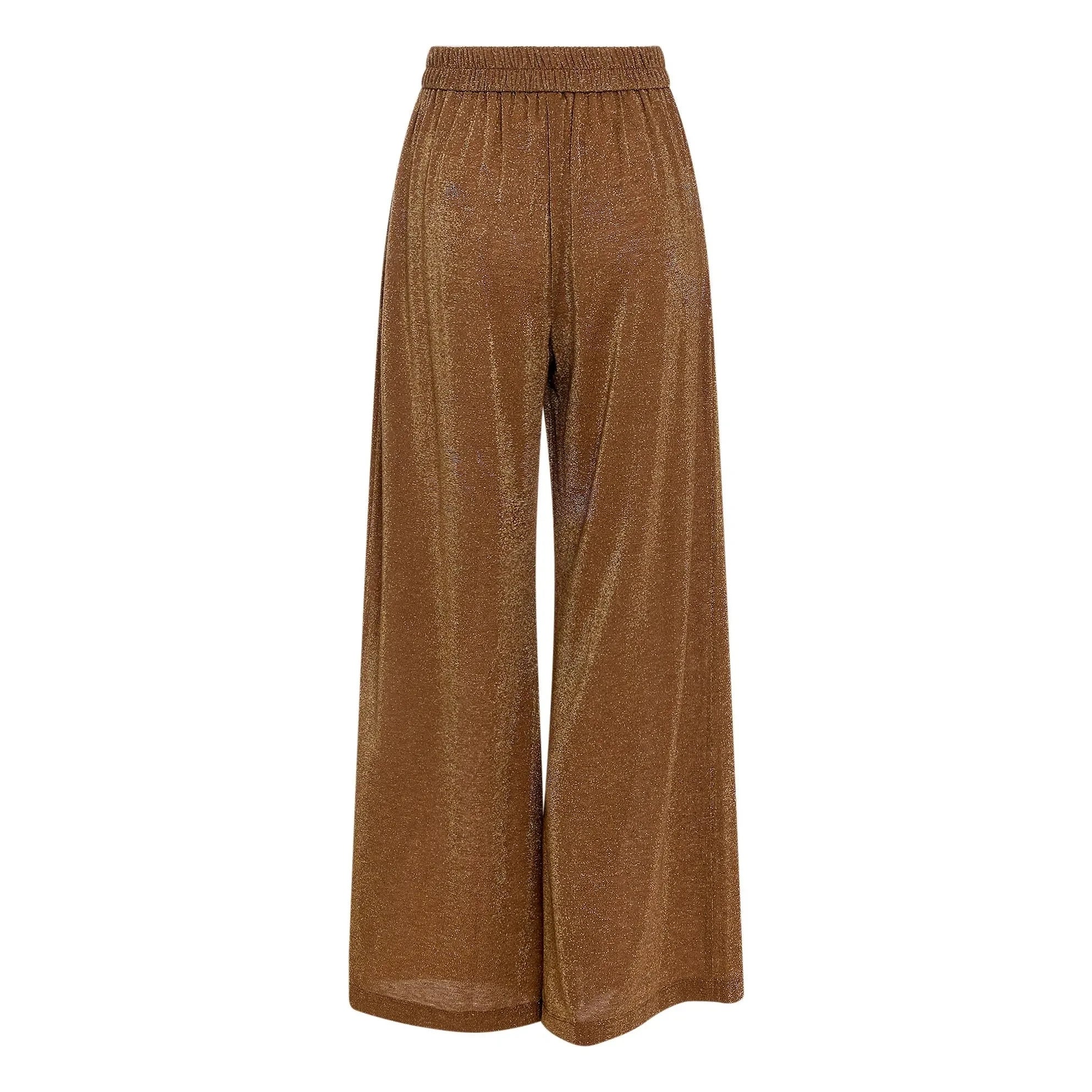Momoni - Aspen Metalik Pantolon | Tabacco