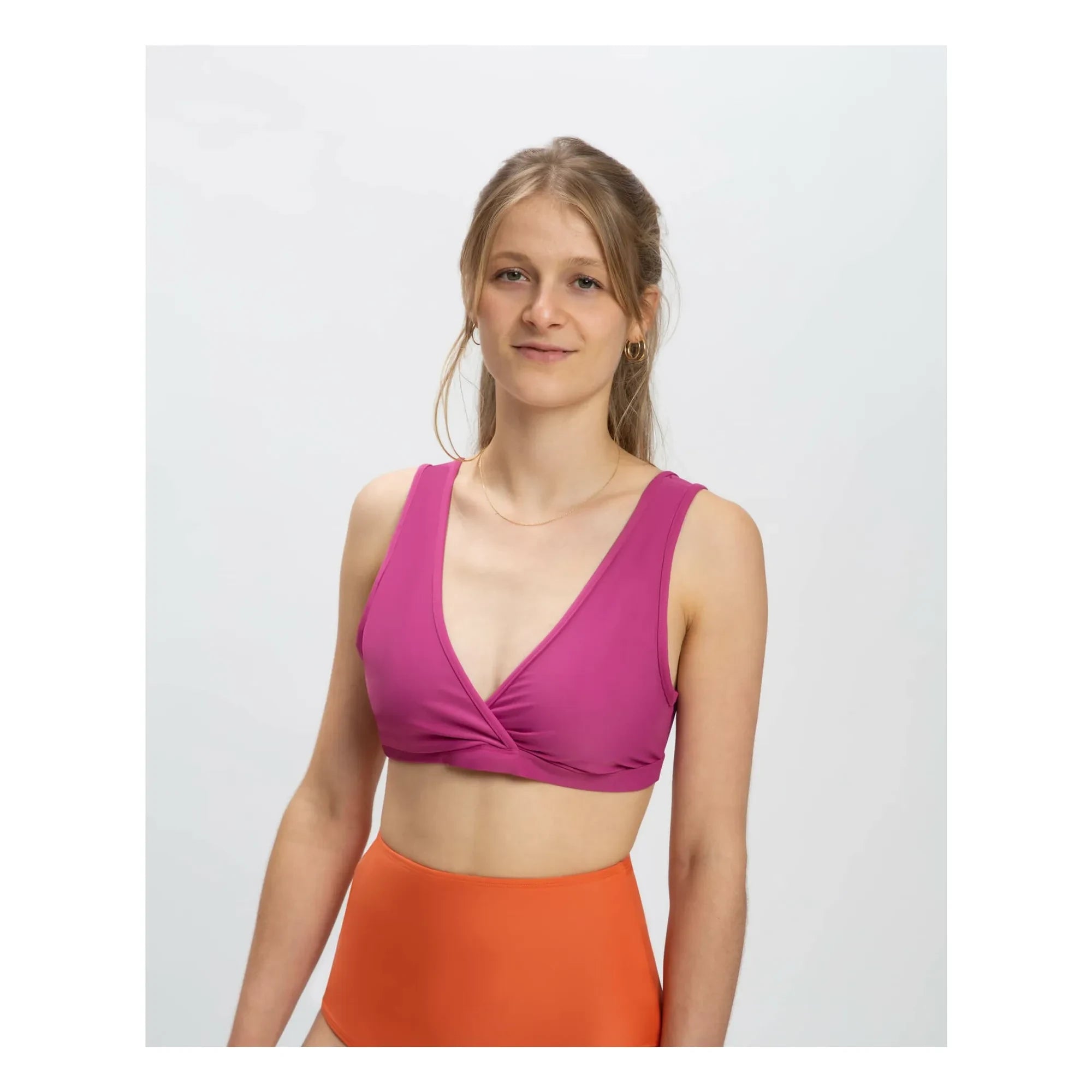Matona - Top aus recyceltem Jersey | Fuchsia