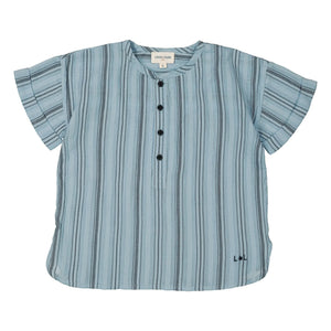 Louis Louise - Kurta Saul Çizgili | Soluk Mavi