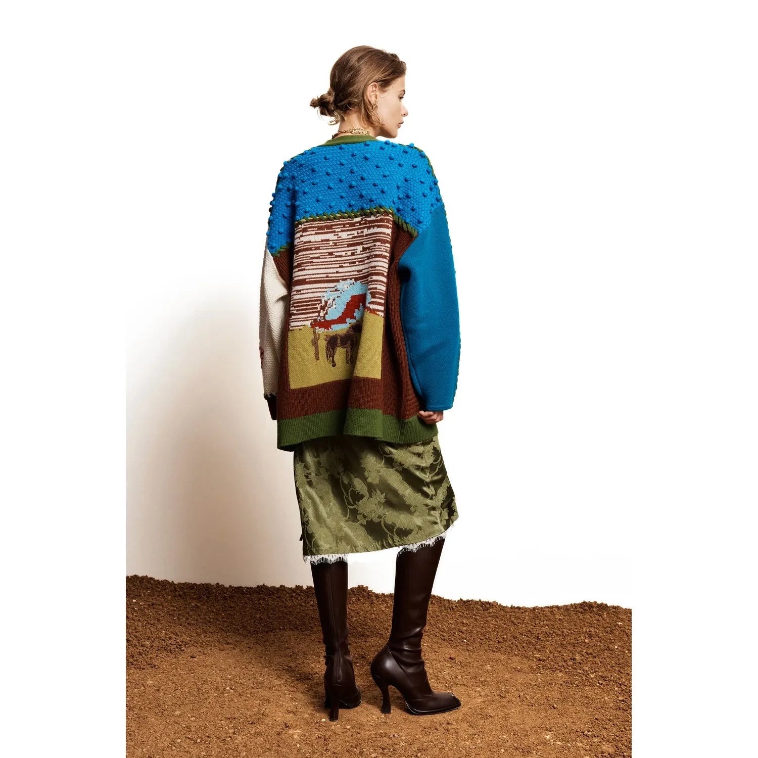 Alémais - Lasso Patchwork Hırka | Ecru