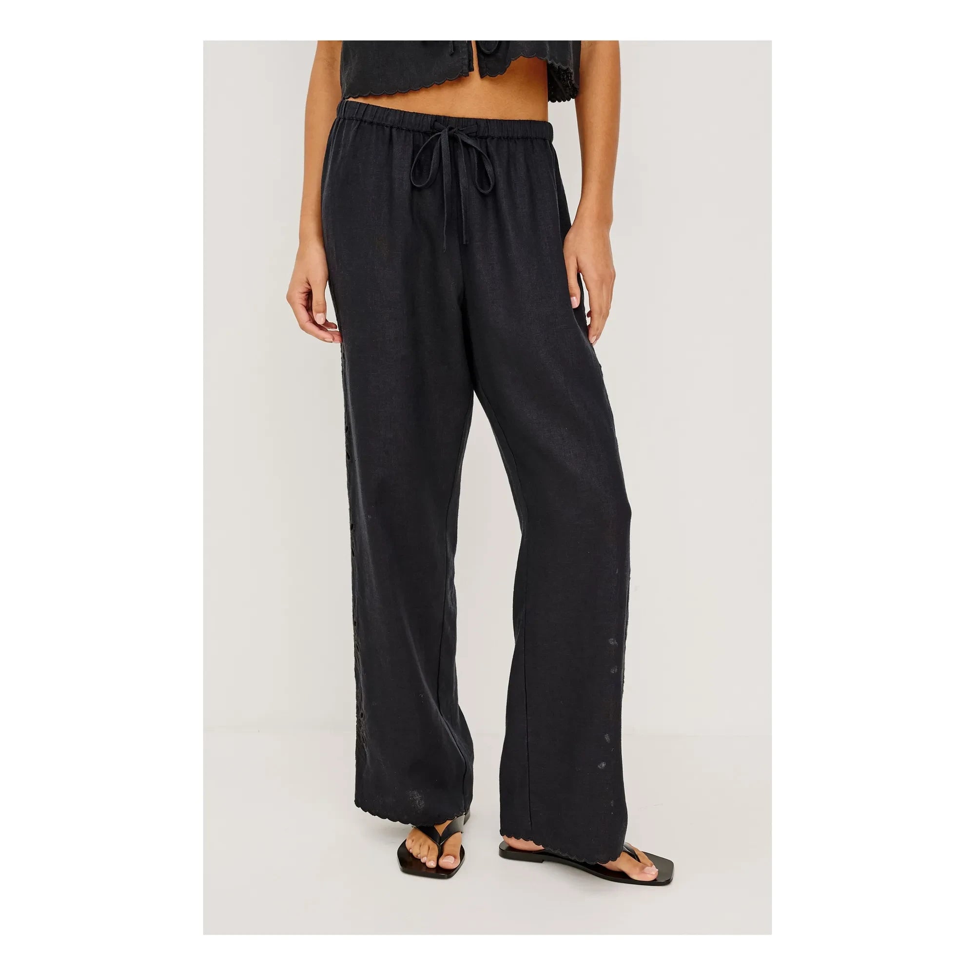 Rails - Mirina bestickte Hose | Schwarz