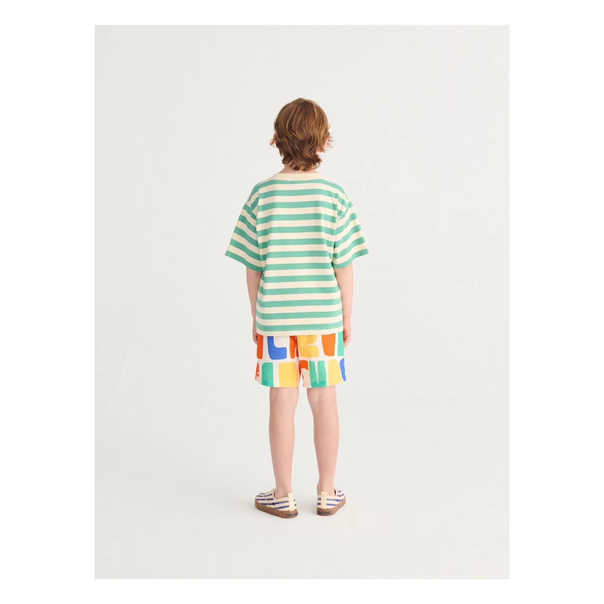 Bobo Choses - Çizgili Bobo Choses T-shirt | Yeşil