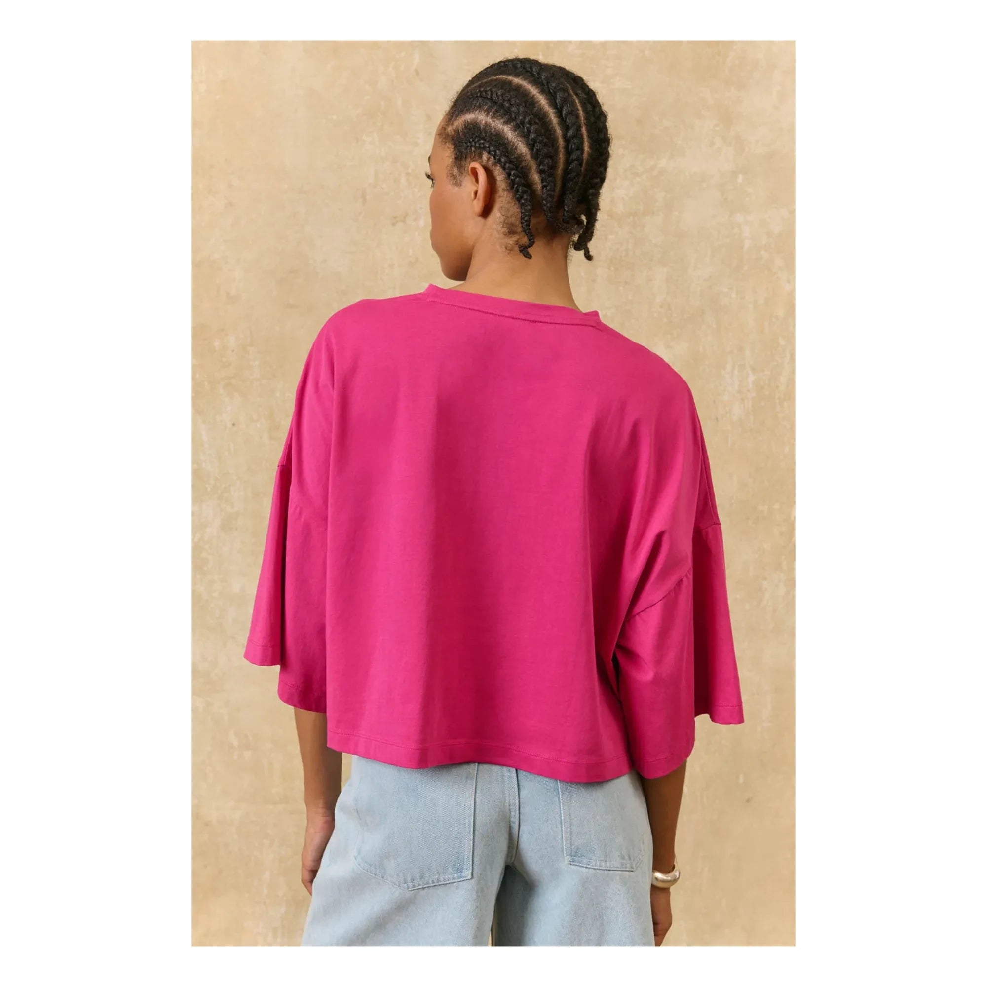 Louise Misha - Neolar Organic Cotton Blouse | Fuchsia