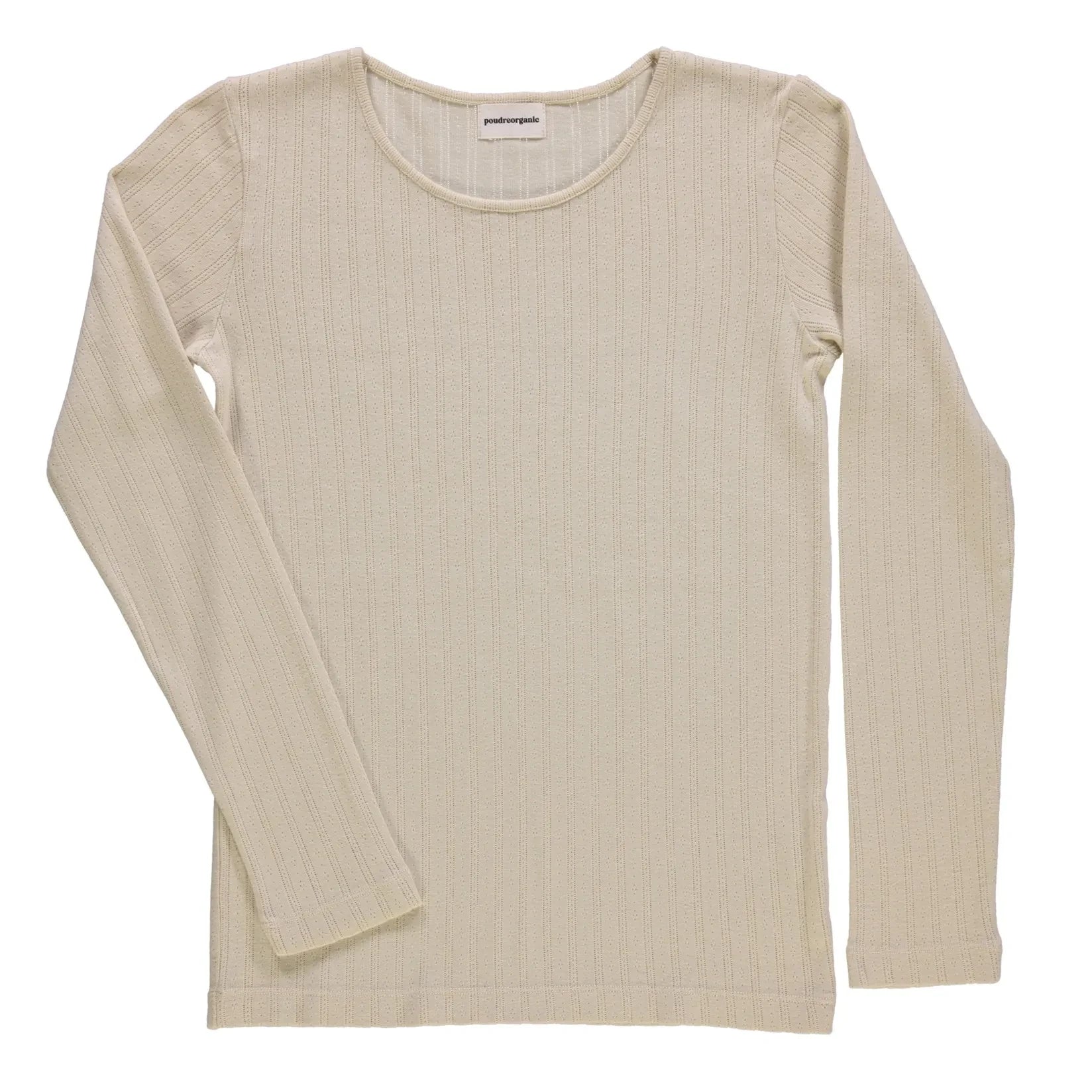 Poudre Organic - Eglantine Pointelle T-Shirt | Beige