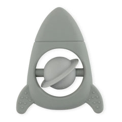 Konges Sløjd - Rocket Silicone Teething Ring | Grey