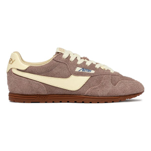 Autry - Windspin Low Two-Tone Suede and Leather Sneakers | Powder Pink