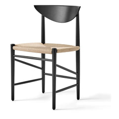 & Tradition - HM3 Carved Wooden Chair | Black Oak