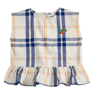 Bobo Choses - Organic cotton baby tartan top | Ecru