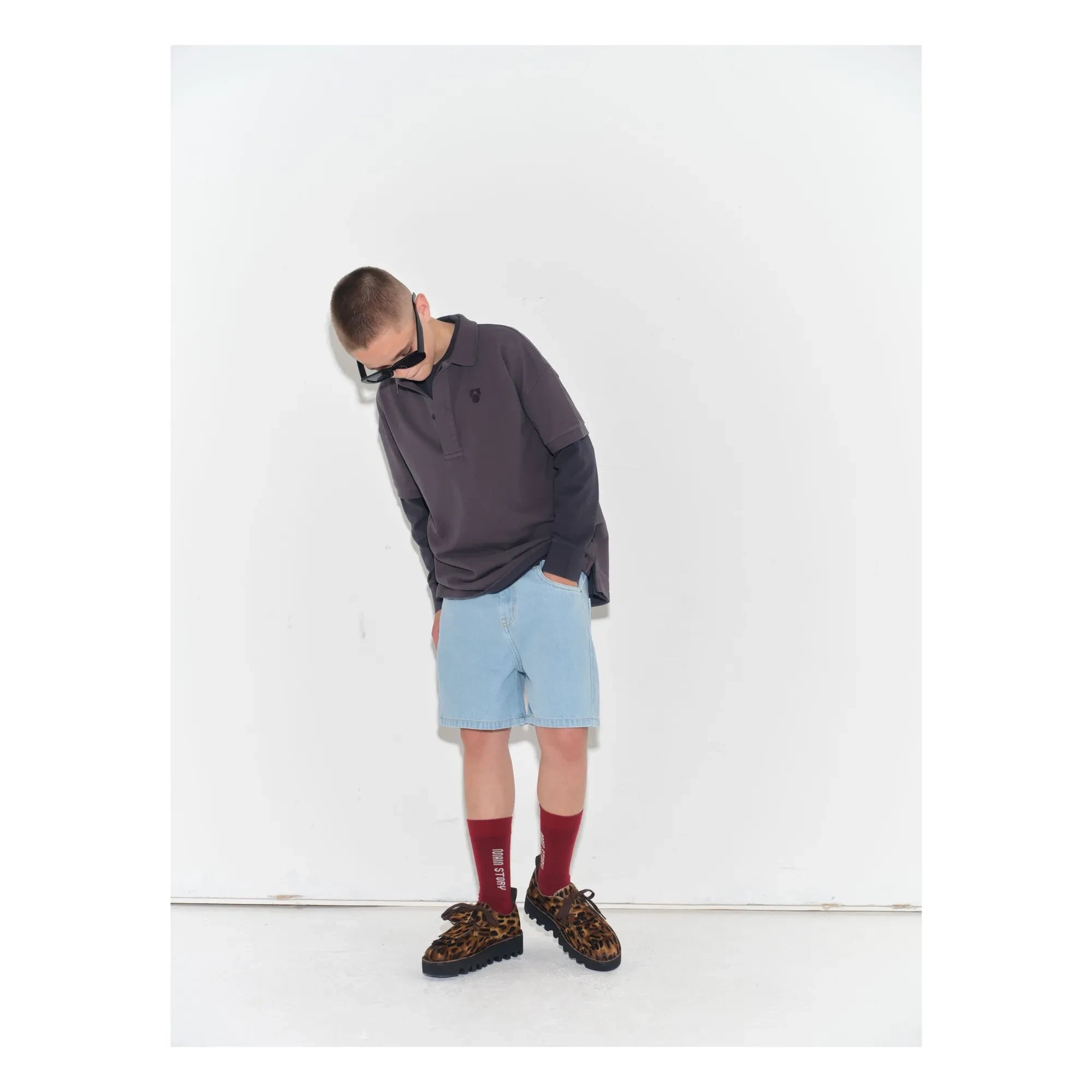Main Story - Organic Cotton Denim Shorts | Light Blue