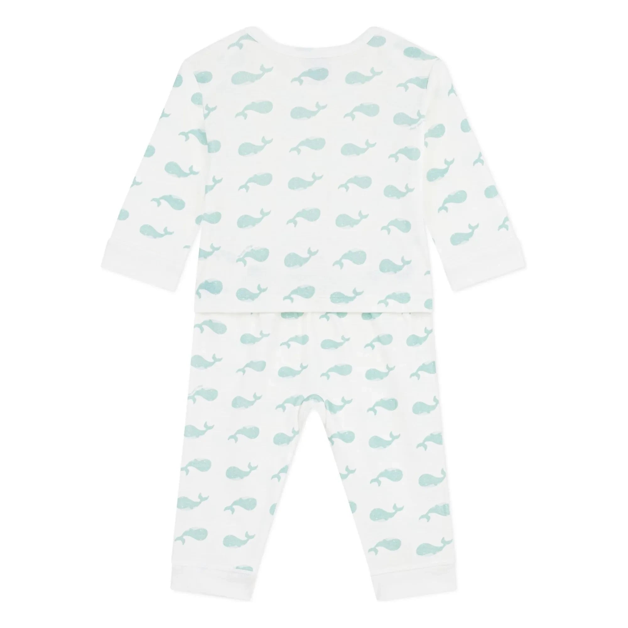 Petit Bateau - Whale Sleep Well Pijama | Ekru