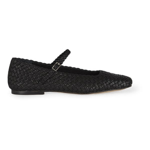 Augusta - Julieta Geflochtene Babyschuhe | Schwarz