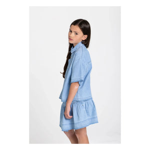 Hundred Pieces - Denim Kaya etek | Mavi