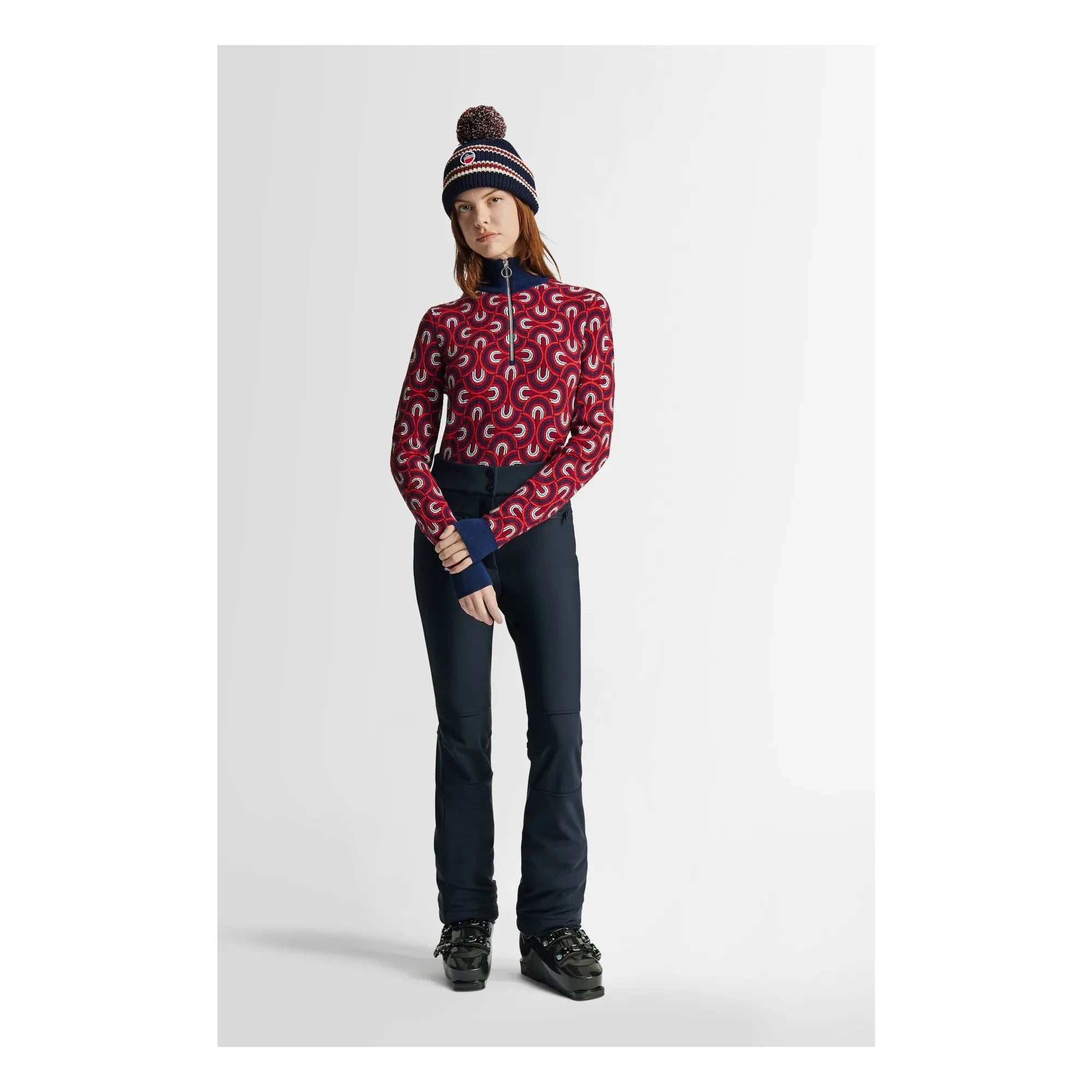 Fusalp - Knit Pill Sweater | Mahogany