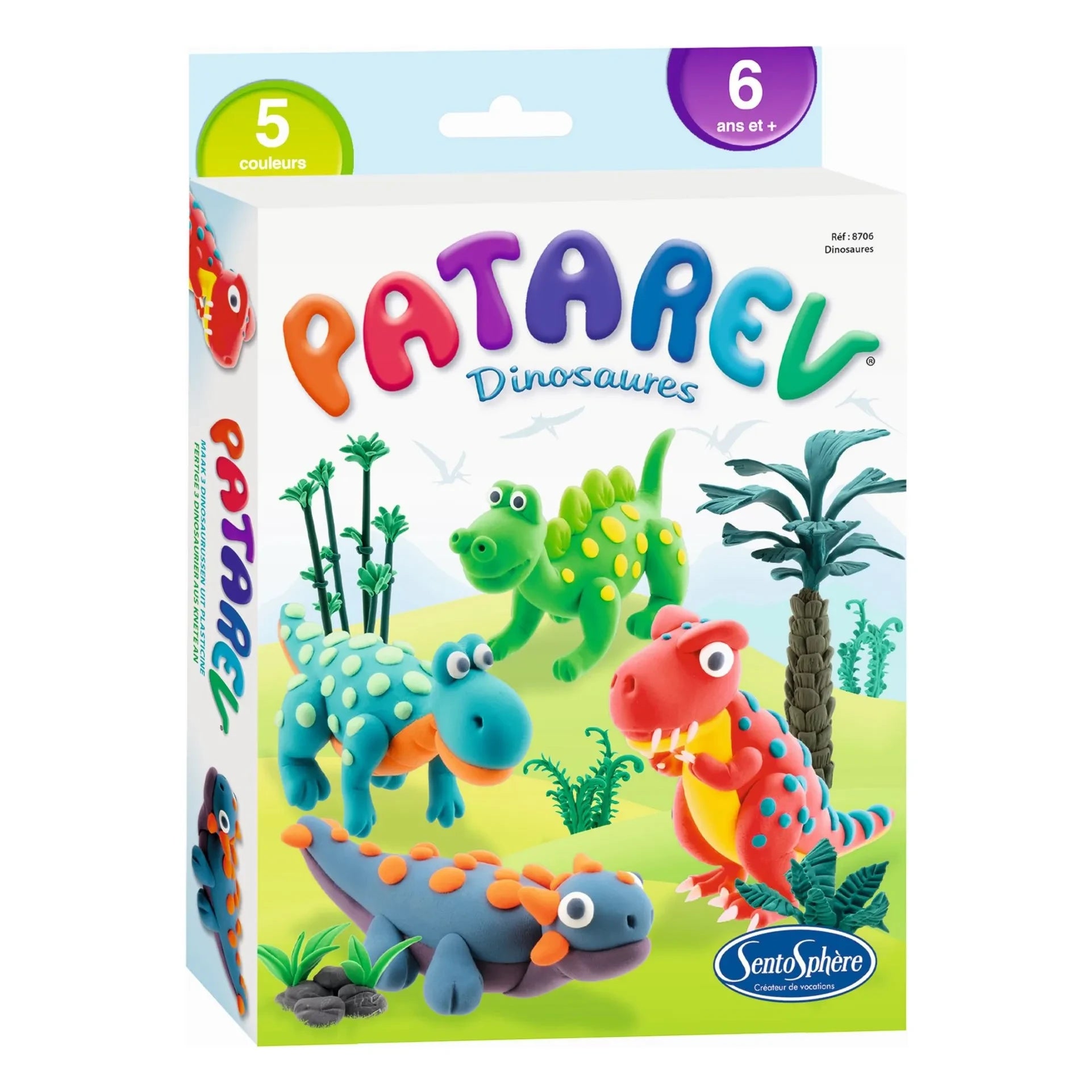Sentosphère - Patarev Dinosaurs kendi kendine sertleşen modelleme kili
