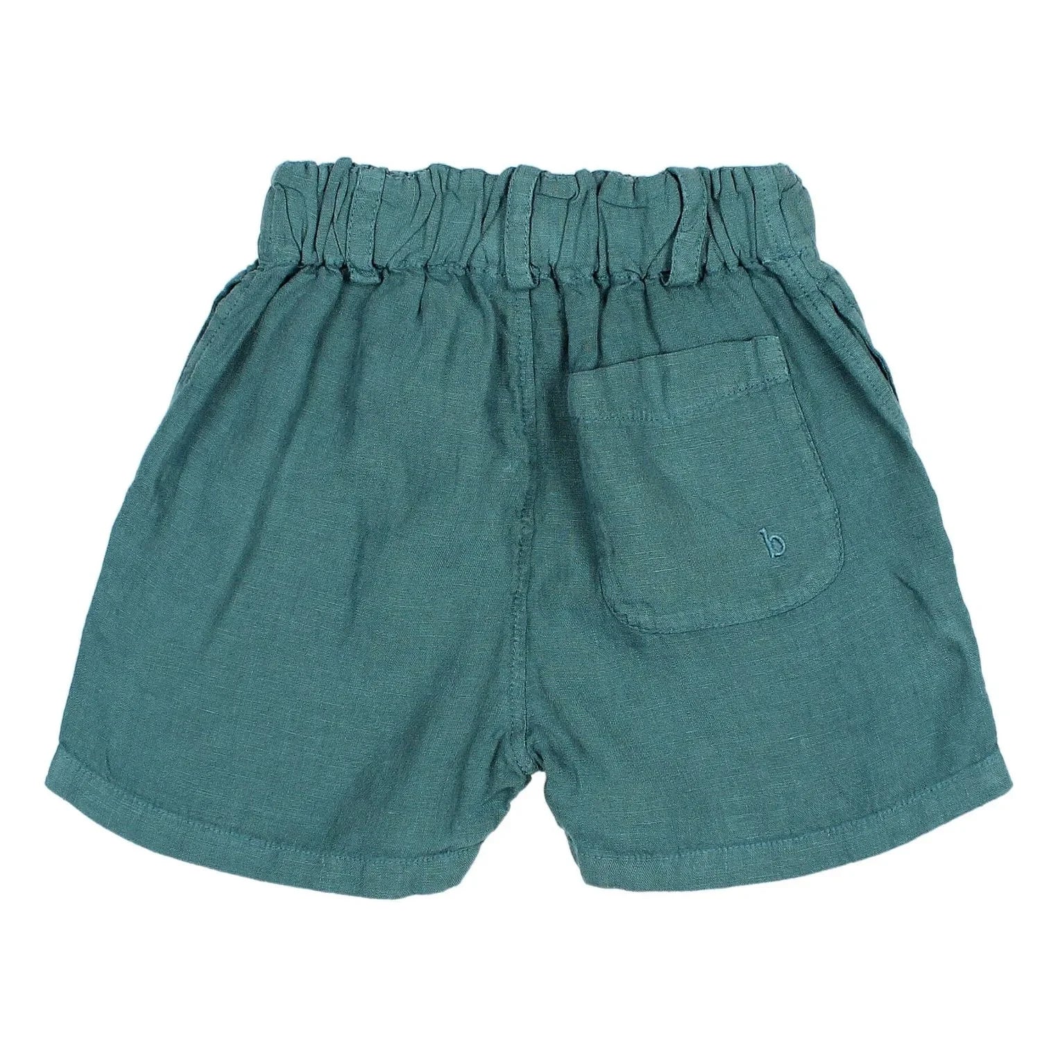 Búho - Bermuda-Shorts aus Leinen | Pfauenblau